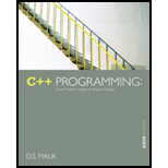 C++ Programming  From Problem Analysis to Program Design