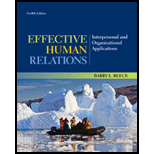 cover of Effective Human Relations (12th edition)