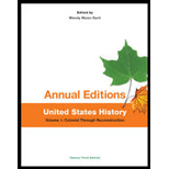 United States History, Volume 1 Colonial through Reconstruction