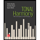 Tonal Harmony   Text Only 8TH 18 Edition, by Stefan Kostka Dorothy Payne and Byron Almen - ISBN 9781259447099