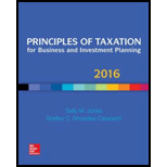 Principles of Taxation for Business and Investment Planning 2016 Edition Sally Jones Author