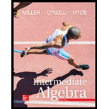Intermediate Algebra 5TH 18 Edition, by Julie Miller Molly ONeill and Nancy Hyde - ISBN 9781259610233