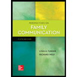 Perspectives on Family Communication 5TH 18 Edition, by Lynn H Turner and Richard L West - ISBN 9781259870330