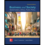 Business and Society Looseleaf 16TH 20 Edition, by Anne T Lawrence and James Weber - ISBN 9781260140491