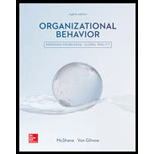 Organizational Behavior Looseleaf 8TH 18 Edition, by Steven McShane and Mary Ann Von Glinow - ISBN 9781260152715