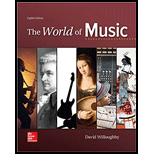 World of Music   With Connect Access Looseleaf 8TH 17 Edition, by David Willoughby - ISBN 9781260300949