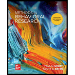 Methods in Behavioral Research Looseleaf 14TH 20 Edition, by Paul C Cozby and Scott Bates - ISBN 9781260380057