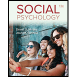 Social Psychology Looseleaf   With Connect Access 13TH 19 Edition, by David Myers and Jean Twenge - ISBN 9781260516760