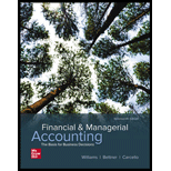 Financial and Managerial Accounting Looseleaf 19TH 21 Edition, by Jan Williams Mark Bettner and Joseph Carcello - ISBN 9781260706314