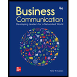 Business Communication Developing Leaders for a Networked World Looseleaf 4TH 21 Edition, by Peter W Cardon - ISBN 9781264109104