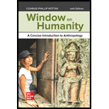 Window on Humanity Looseleaf 10TH 23 Edition, by Conrad Kottak - ISBN 9781265677879
