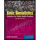 Basic Biostatistics   Text Only 2ND 15 Edition, by B Burt Gerstman - ISBN 9781284025460