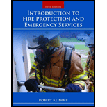 Introduction To Fire Protection And Emergency Services 5th edition ...