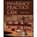 cover of Pharmacy Practice and the Law - With Access (8th edition)