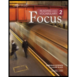 Reading and Vocabulary, Focus 2