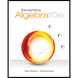 Elementary Algebra 10TH 15 Edition, by Jerome E Kaufmann and Karen L Schwitters - ISBN 9781285194059