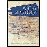 Writing Analytically