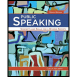 Public Speaking Concepts and Skills for a Diverse Society 8TH 16 Edition, by Cella Jaffe - ISBN 9781285445854
