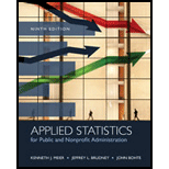 Applied Stat. for Public and Nonprofit Administration