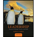 cover of Leadership: Research Findings, Practice, and Skills (8th edition)