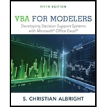 Vba For Modelers 5th Edition 9781285869612 Textbooks 