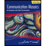 Communication Mosaics An Introduction to the Field of Communication 8TH 17 Edition, by Brain Wood - ISBN 9781305403581