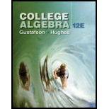 College Algebra by R. David Gustafson and Jeff Hughes - ISBN 9781305652231