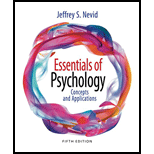 Essentials of Psychology Concepts and Applications 5TH 18 Edition, by Jeffrey S Nevid - ISBN 9781305964150