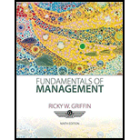 Fundamentals of Management Looseleaf 9TH 19 Edition, by Ricky W Griffin - ISBN 9781305970229
