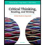 cover of Critical Thinking, Reading and Writing: A Brief Guide to Argument (9th edition)