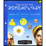 Presenting Psychology (Looseleaf) - With Access by Deborah Licht, Misty Hull and Coco Ballantyne - ISBN 9781319251185
