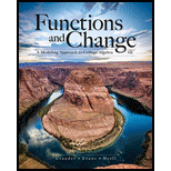 Functions and Change 6TH 18 Edition, by Crauder - ISBN 9781337111348