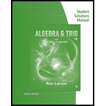 Algebra And Trigonometry - Student Solutions Manual 10th Edition ...