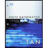 Finite Mathematics for the Managerial Life and Social Sciences Looseleaf   With Access 12TH 18 Edition, by Soo T Tan - ISBN 9781337606592