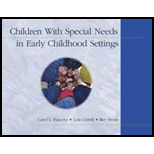 Children With Special Needs in Early Childhood Settings