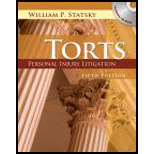 Torts Personal Injury Litigation   With CD