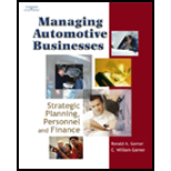 Managing Automotive Businesses, Strategic Planning, Personnel and Finances