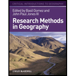 Research Methods in Geography