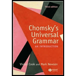 Chomskys Universal Grammar Intro.