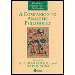 Companion to Analytical Philosophy