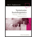 Variationist Sociolinguistics Change, Observation, Interpretation