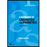 Dictionary of Linguistics and Phonetics