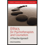 Ethics for Psychotherapists and Counselors  A Proactive Approach