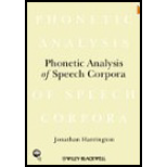 Phonetic Analysis of Speech Corpora