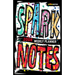 2008 Spark Notes Weekly Student Mini Planner Calendar