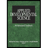 Applied Developmental Science  An Advanced Textbook