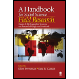 Handbook for Social Science Field Research  Essays & Bibliographic Sources on Research Design and Methods