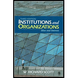 Institutions and Organizations  Ideas and Interests