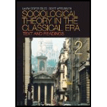 Sociological Theory in the Classical Era Text and Readings