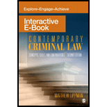 Contemporary Criminal Law Interactive E Book Concepts, Cases, and Controversies